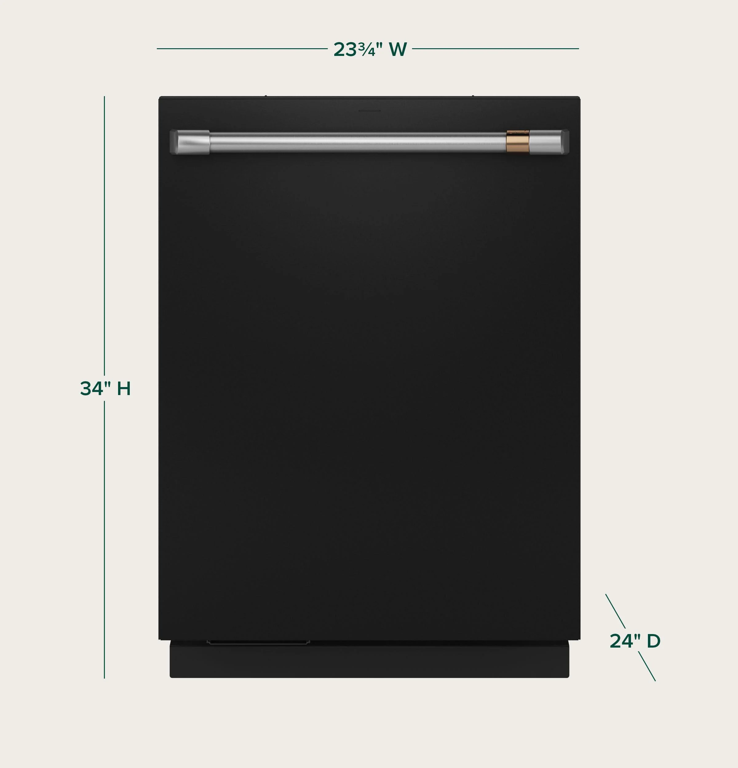 Cafe CDT888P3VD1 CAF(EBACK)™ CustomFit ENERGY STAR Stainless Interior Smart Dishwasher with Ultra Wash Top Rack and Dual Convection Ultra Dry, LED Lights, 39 dBA - Image 5