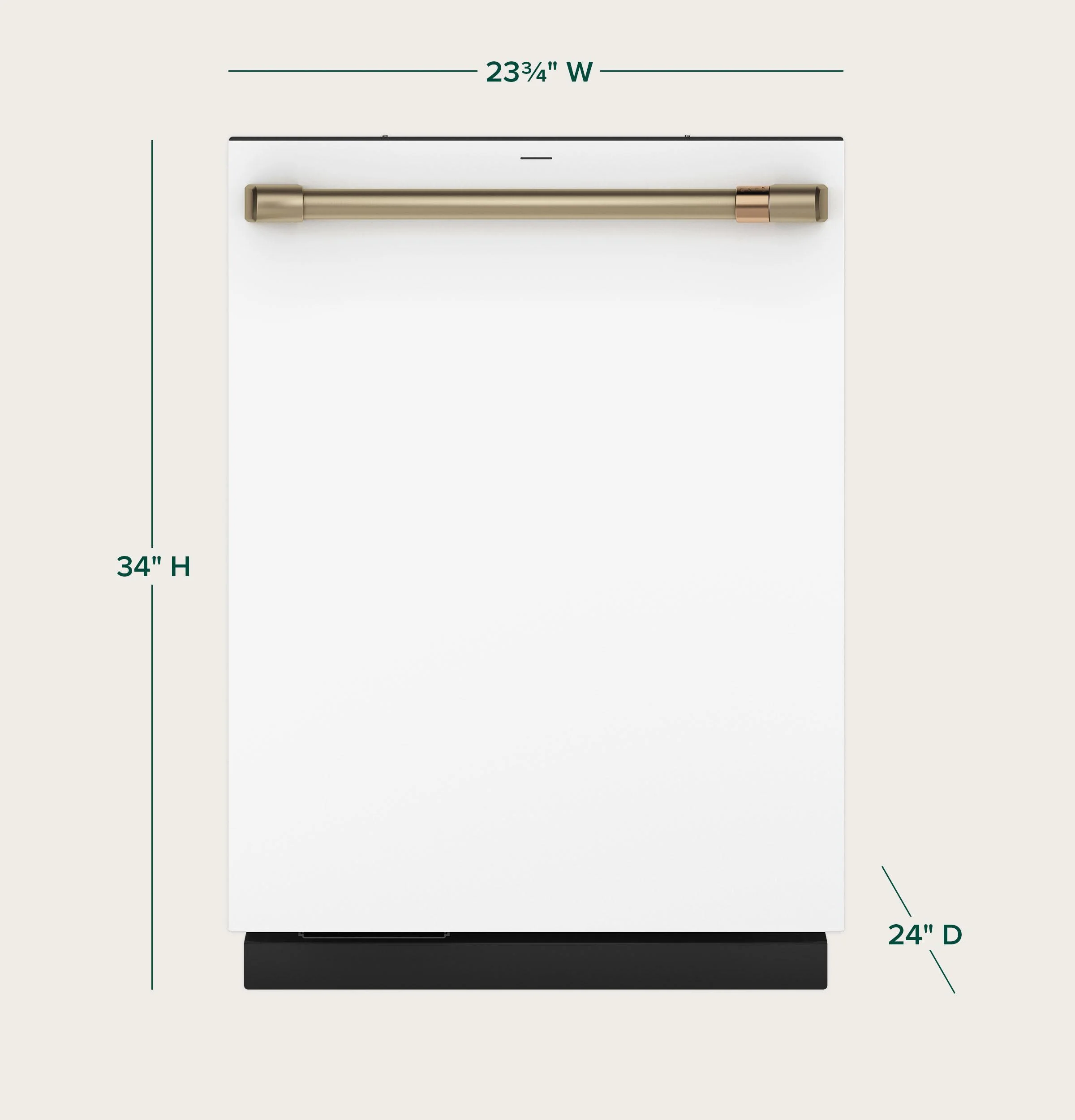 Cafe CDT888P4VW2 CAF(EBACK)™ CustomFit ENERGY STAR Stainless Interior Smart Dishwasher with Ultra Wash Top Rack and Dual Convection Ultra Dry, LED Lights, 39 dBA - Image 4
