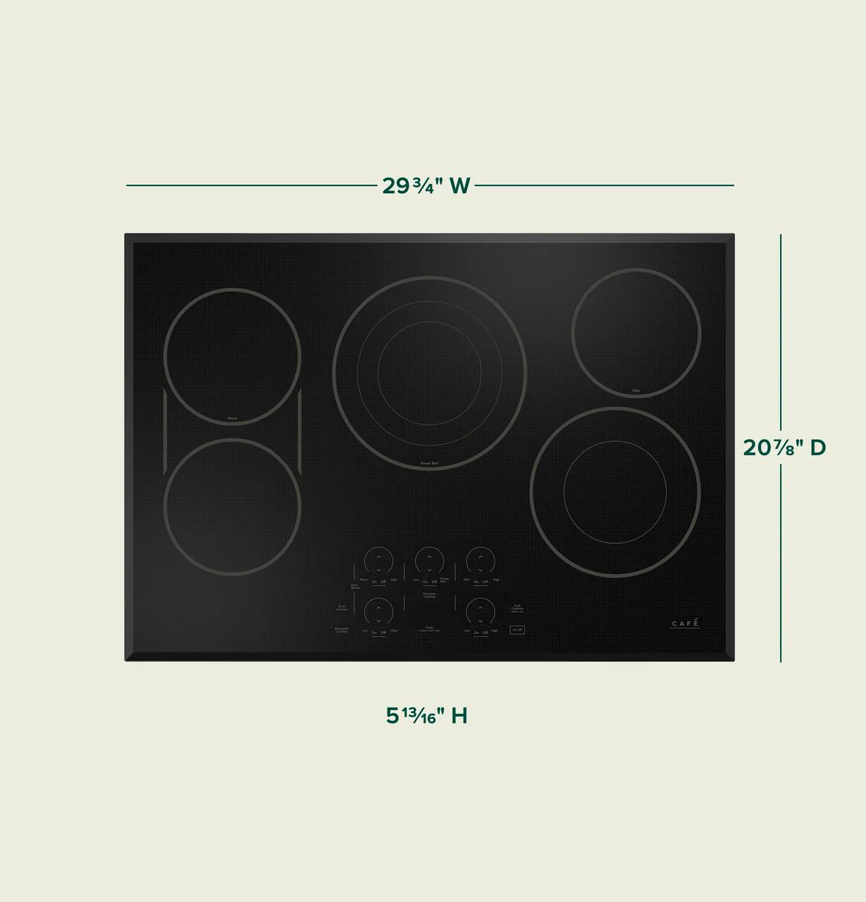 Cafe CEP90301TBB CAF(EBACK)™ 30" Touch-Control Electric Cooktop - Image 25