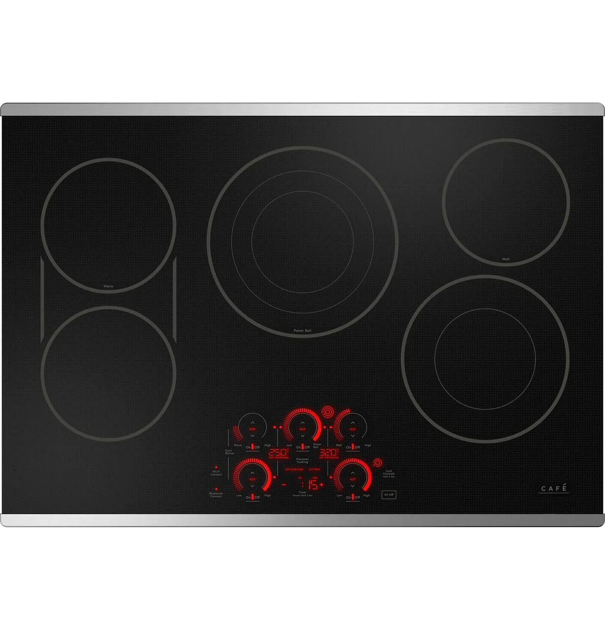 Cafe CEP90302TSS CAF(EBACK)™ 30" Touch-Control Electric Cooktop - Image 2