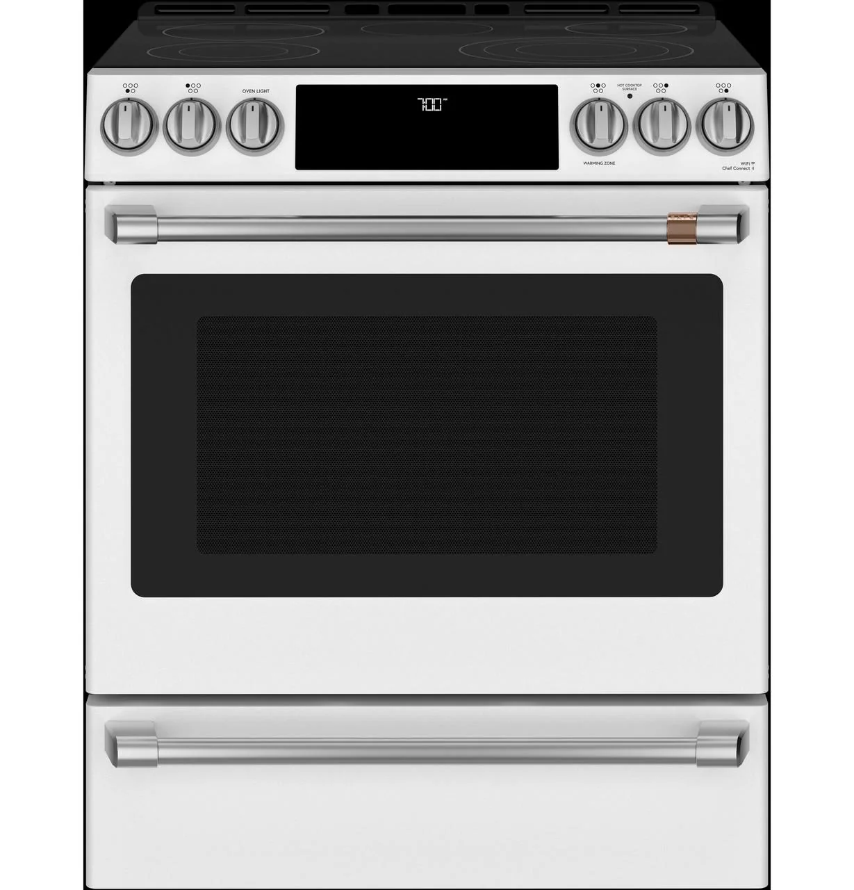 Cafe CES700P4MW2 CAF(EBACK)™ 30" Smart Slide-In, Front-Control, Radiant and Convection Range - Image 25