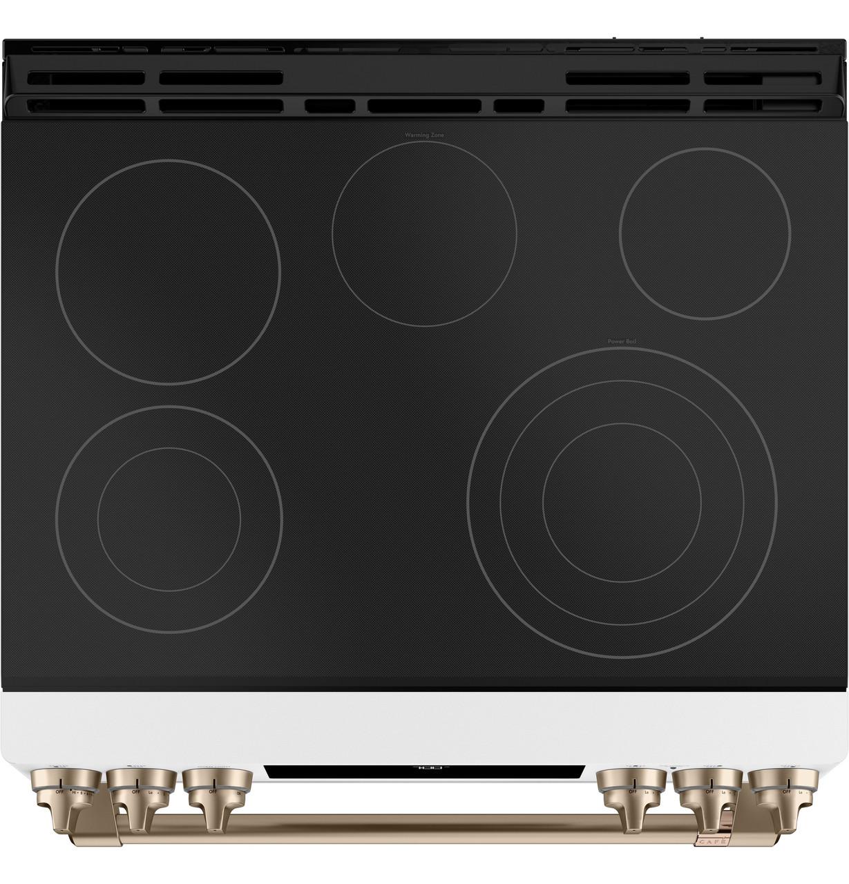 Cafe CES700P4MW2 CAF(EBACK)™ 30" Smart Slide-In, Front-Control, Radiant and Convection Range - Image 4