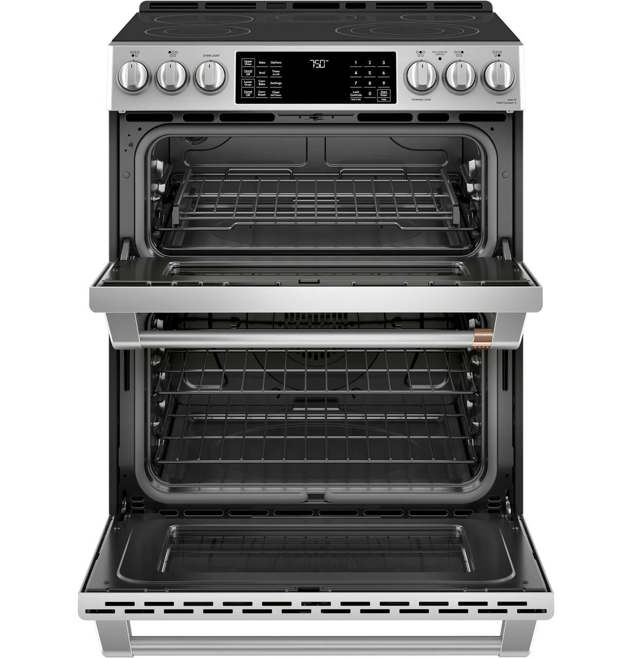 Cafe CES750P2MS1 CAF(EBACK)™ 30" Smart Slide-In, Front-Control, Radiant and Convection Double-Oven Range - Image 2