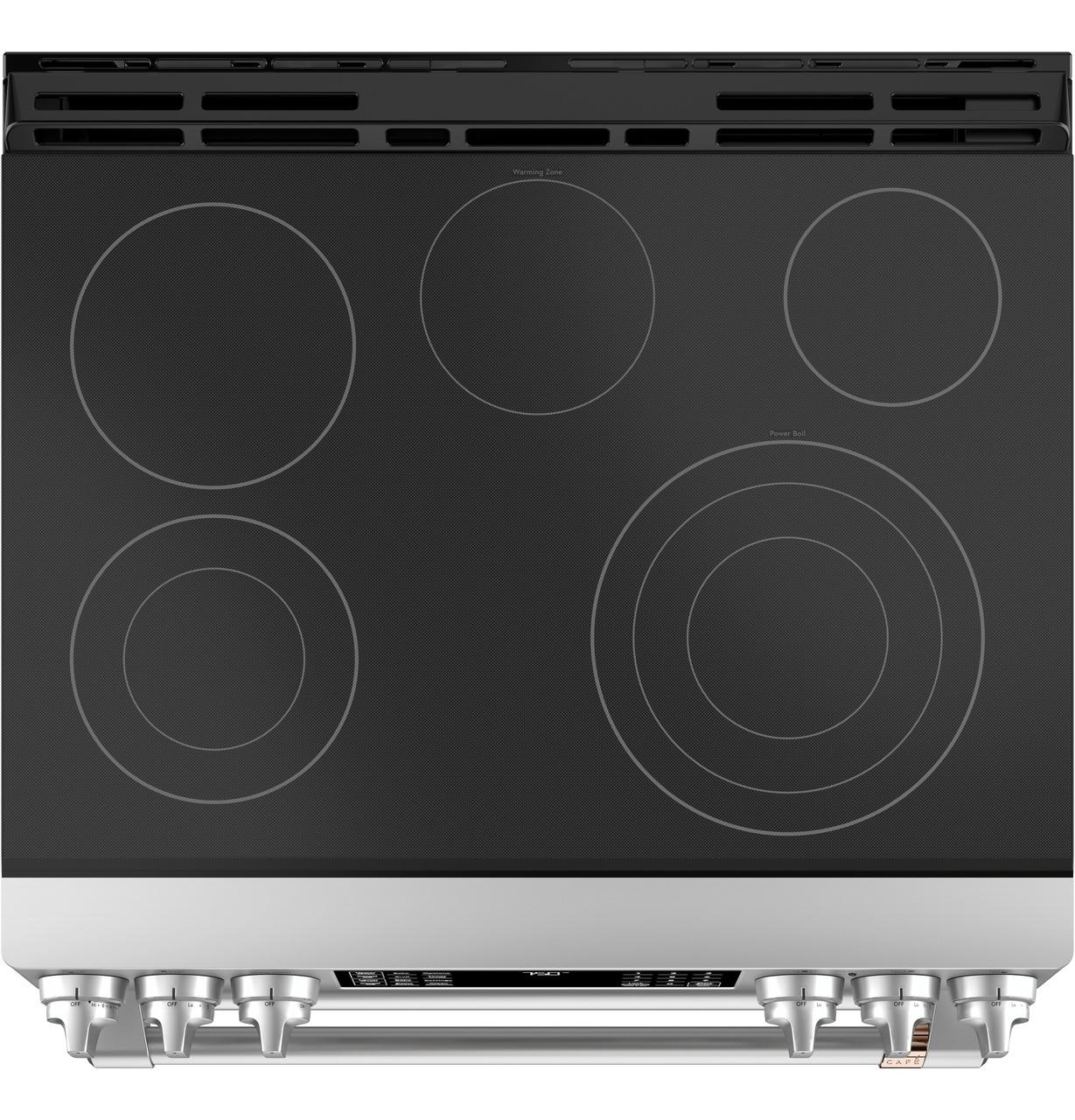 Cafe CES750P2MS1 CAF(EBACK)™ 30" Smart Slide-In, Front-Control, Radiant and Convection Double-Oven Range - Image 4