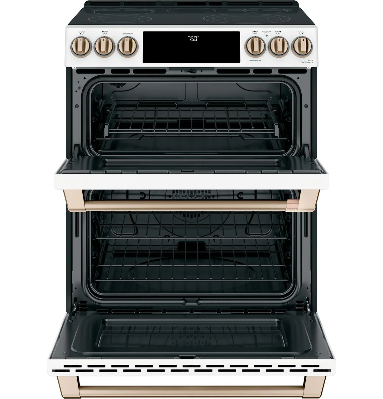 Cafe CES750P4MW2 CAF(EBACK)™ 30" Smart Slide-In, Front-Control, Radiant and Convection Double-Oven Range - Image 3