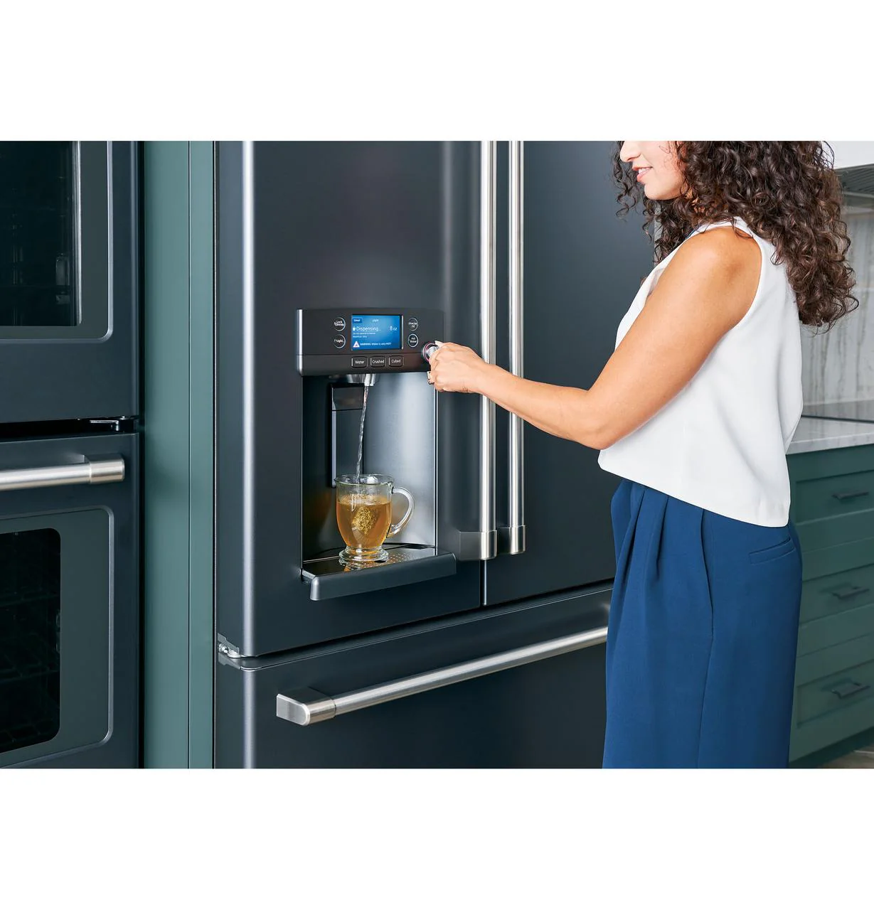 Cafe CFE28TP2MS1 CAF(EBACK)™ ENERGY STAR® 27.7 Cu. Ft. Smart French-Door Refrigerator with Hot Water Dispenser - Image 12