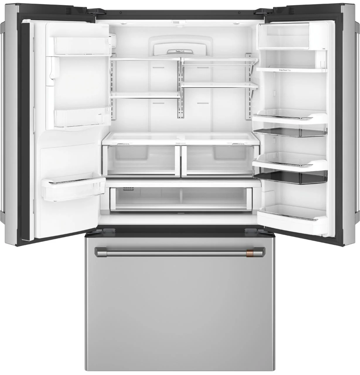 Cafe CFE28TP2MS1 CAF(EBACK)™ ENERGY STAR® 27.7 Cu. Ft. Smart French-Door Refrigerator with Hot Water Dispenser - Image 3