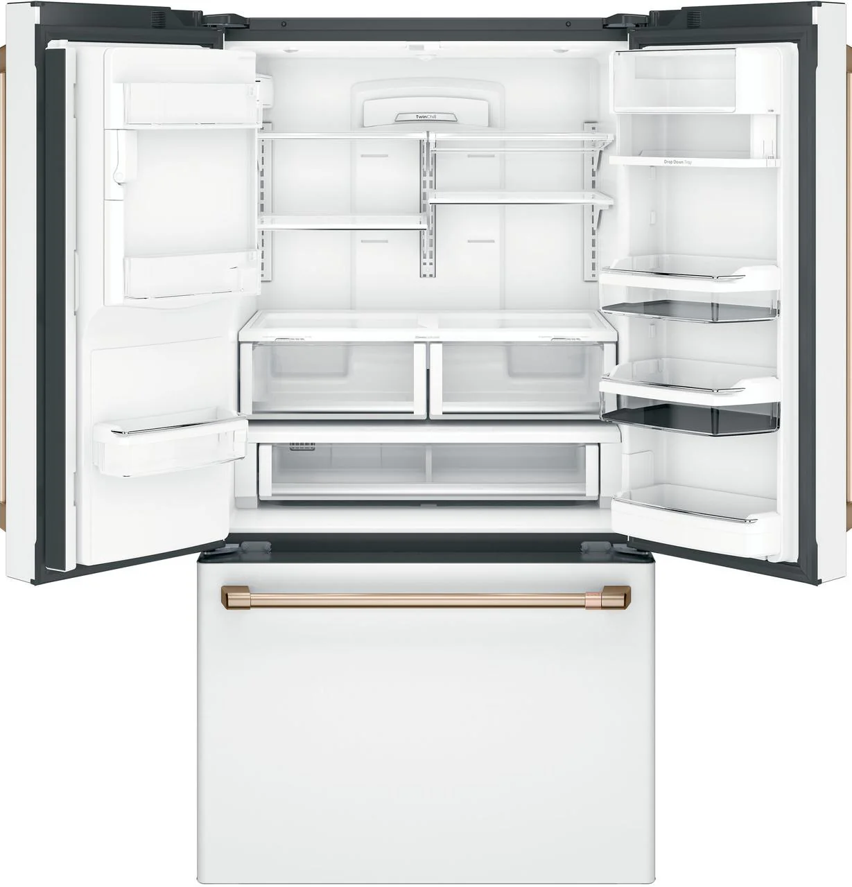 Cafe CFE28TP4MW2 CAF(EBACK)™ ENERGY STAR® 27.7 Cu. Ft. Smart French-Door Refrigerator with Hot Water Dispenser - Image 3