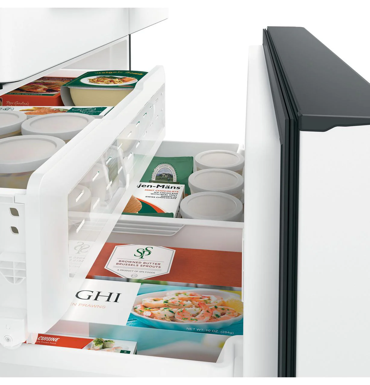 Cafe CFE28TP4MW2 CAF(EBACK)™ ENERGY STAR® 27.7 Cu. Ft. Smart French-Door Refrigerator with Hot Water Dispenser - Image 6