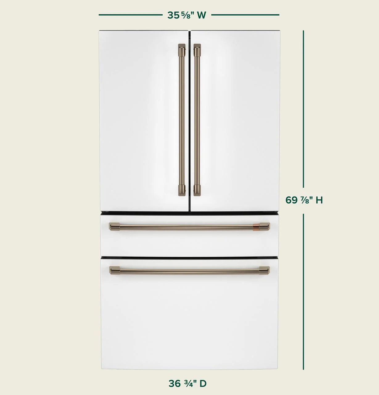 Cafe CGE29DP4TW2 CAF(EBACK)™ ENERGY STAR® 28.7 Cu. Ft. Smart 4-Door French-Door Refrigerator With Dual-Dispense AutoFill Pitcher - Image 19