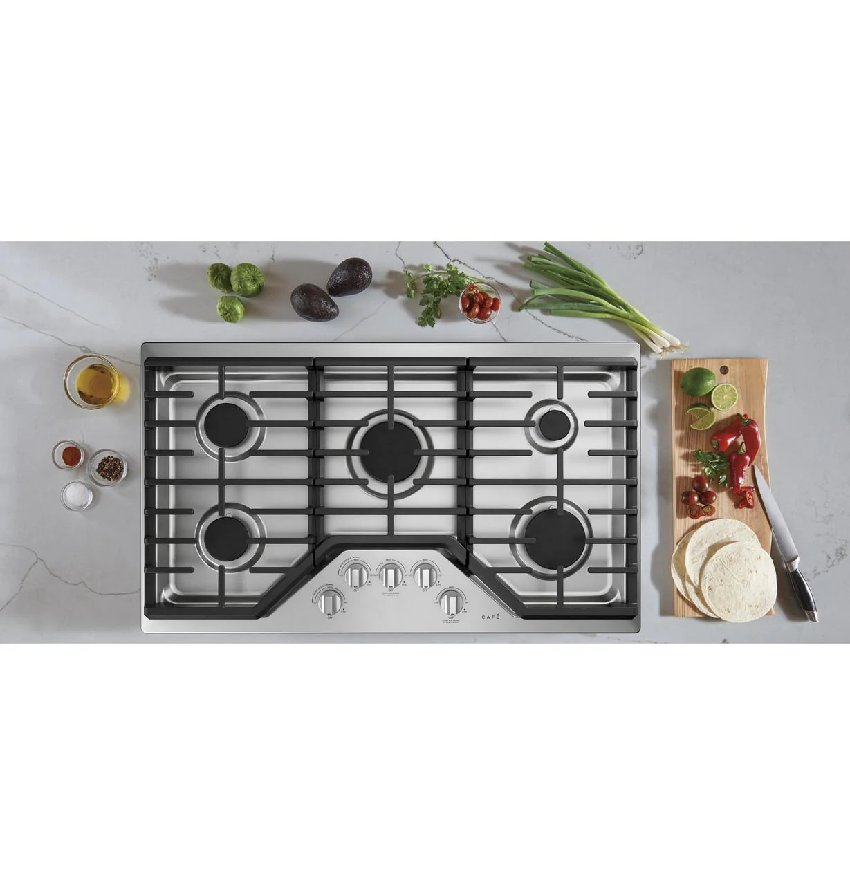 Cafe CGP70362NS1 CAF(EBACK)™ 36" Gas Cooktop - Image 2