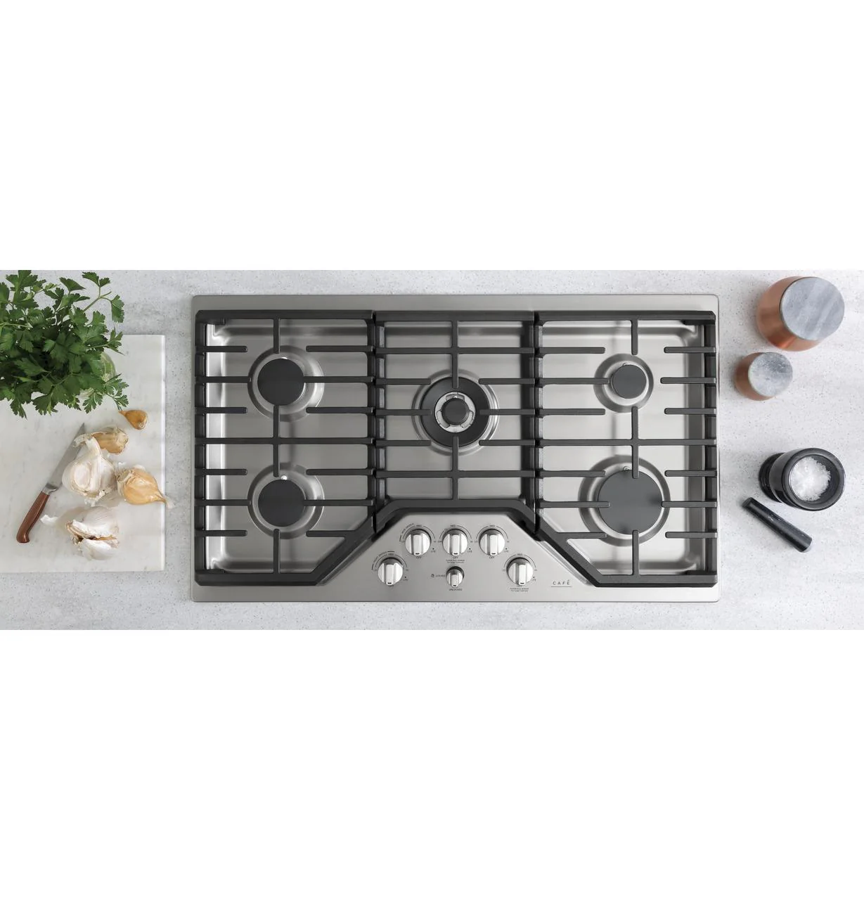 Cafe CGP95362MS1 CAF(EBACK)™ 36" Gas Cooktop - Image 4