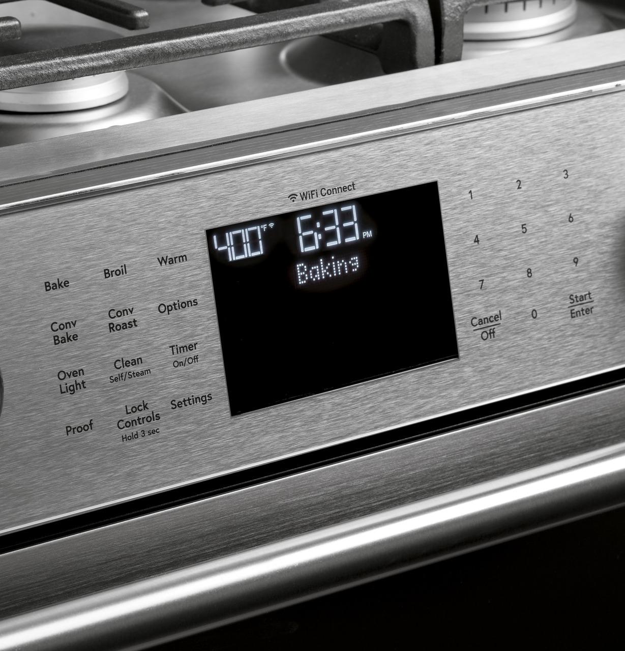 Cafe CGS700M2NS5 CAF(EBACK)™ 30" Smart Slide-In, Front-Control, Gas Range with Convection Oven in Platinum Glass - Image 15
