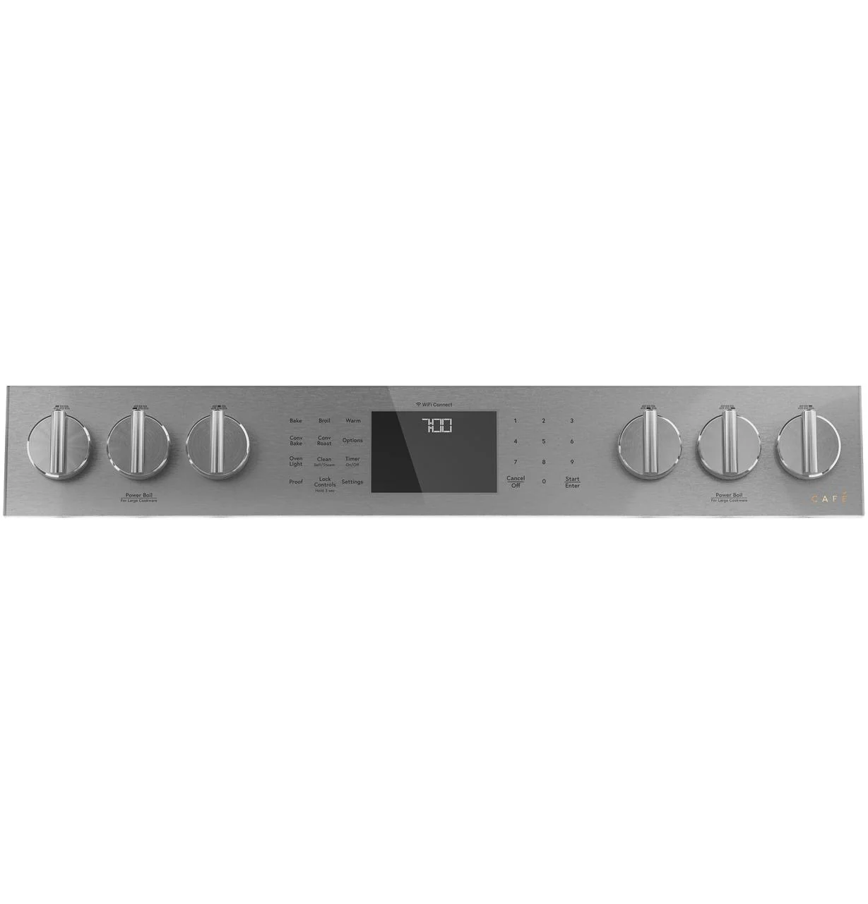 Cafe CGS700M2NS5 CAF(EBACK)™ 30" Smart Slide-In, Front-Control, Gas Range with Convection Oven in Platinum Glass - Image 3