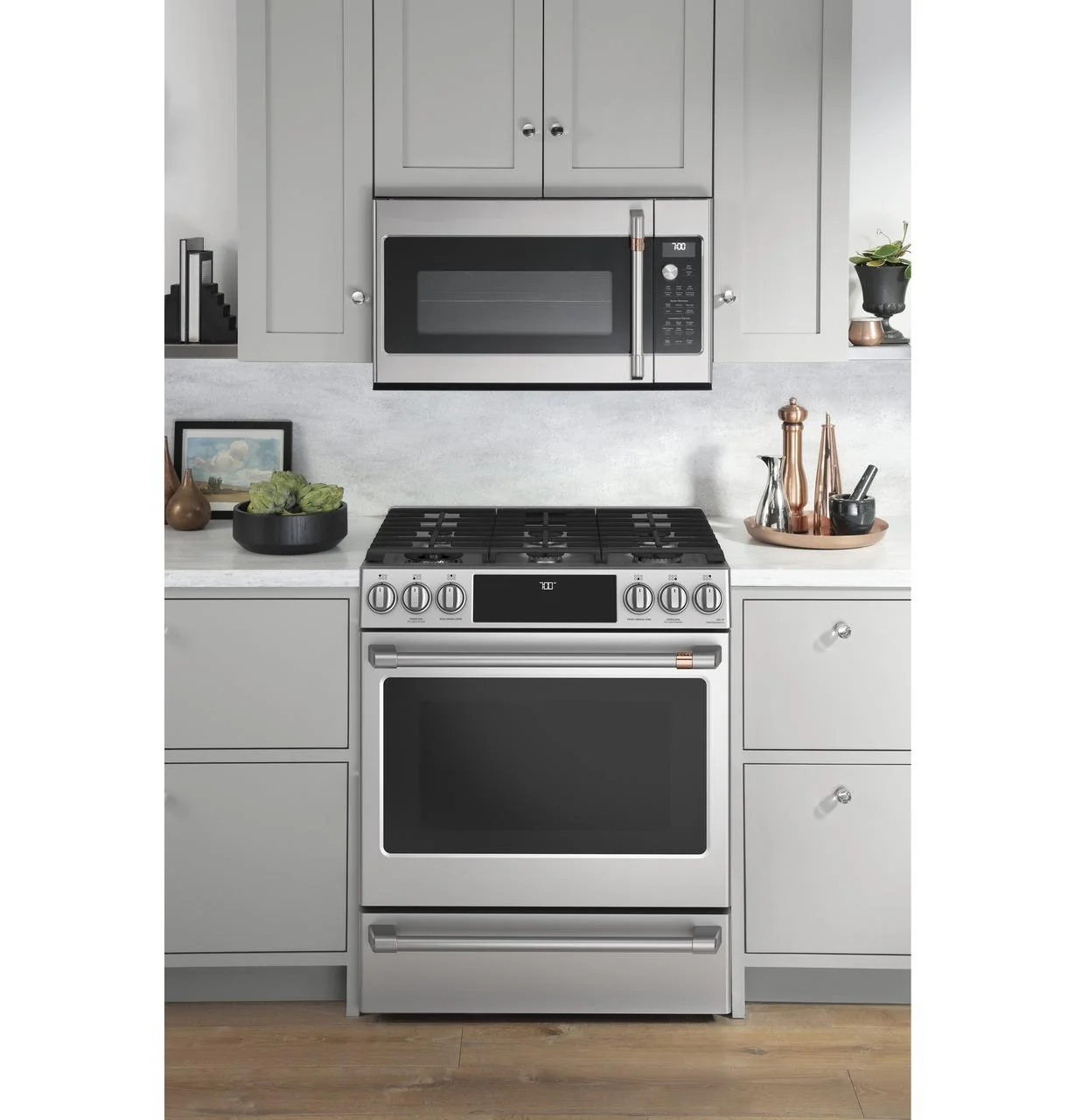 Cafe CGS700P2MS1 CAF(EBACK)™ 30" Smart Slide-In, Front-Control, Gas Range with Convection Oven - Image 14