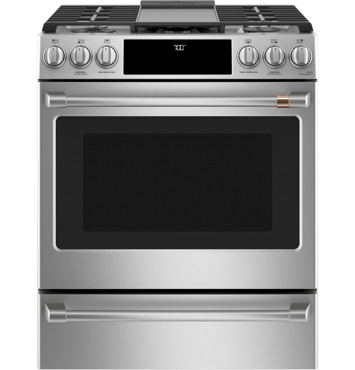 Cafe CGS700P2MS1 CAF(EBACK)™ 30" Smart Slide-In, Front-Control, Gas Range with Convection Oven - Image 15