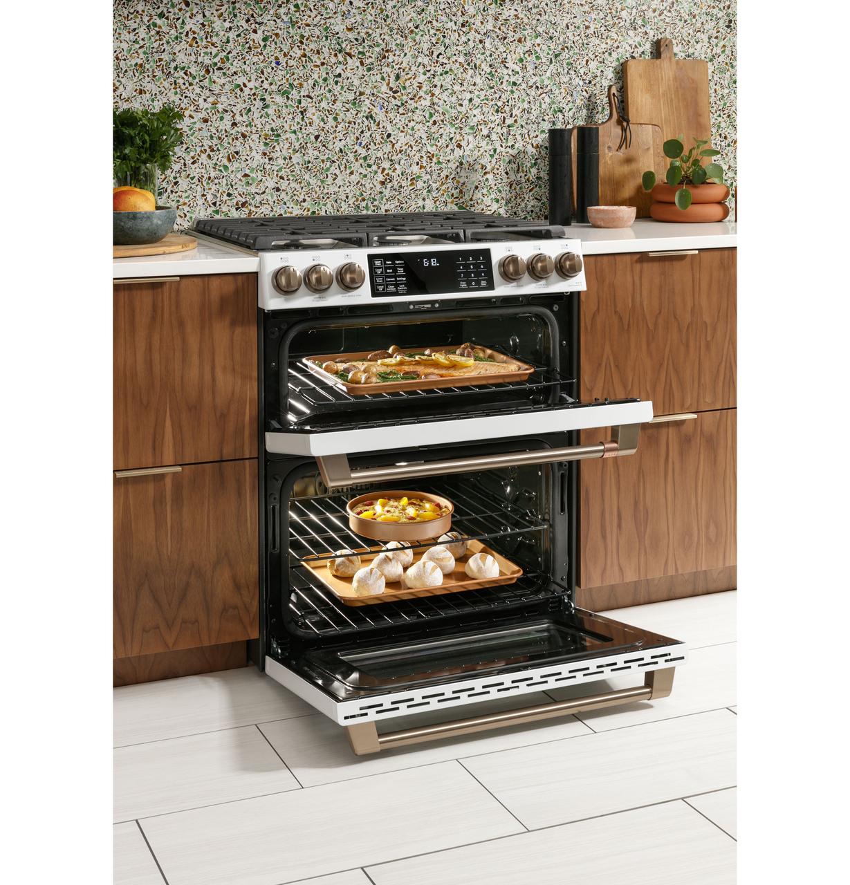 Cafe CGS750P4MW2 CAF(EBACK)™ 30" Smart Slide-In, Front-Control, Gas Double-Oven Range with Convection - Image 46