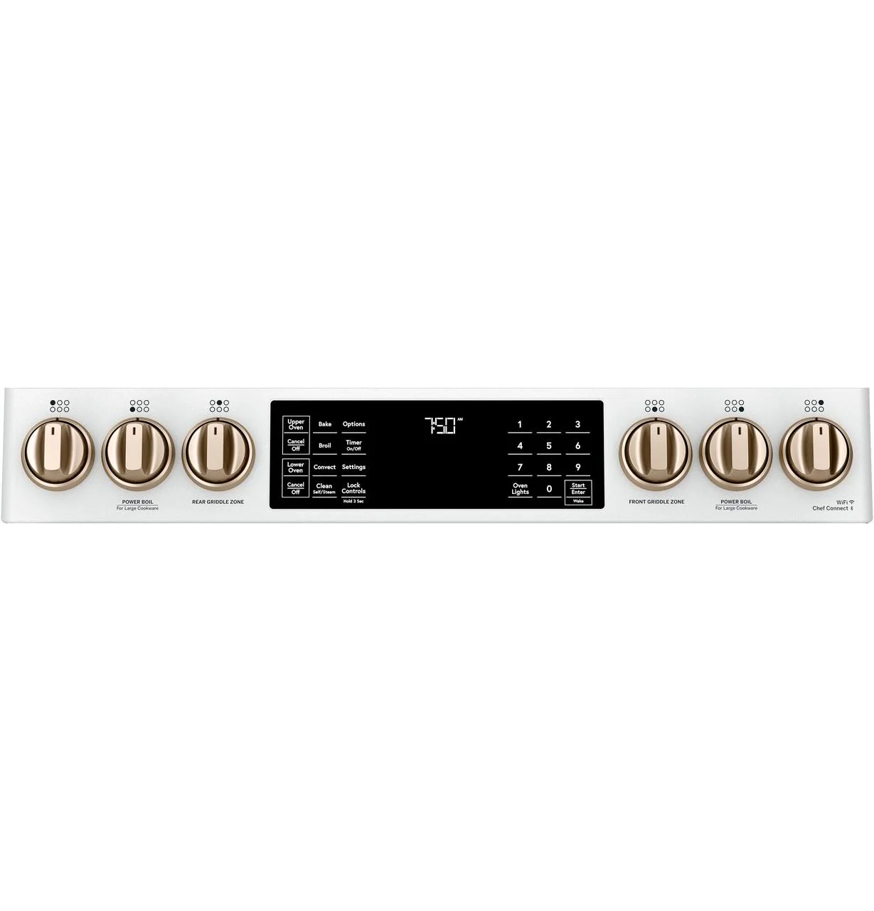 Cafe CGS750P4MW2 CAF(EBACK)™ 30" Smart Slide-In, Front-Control, Gas Double-Oven Range with Convection - Image 5