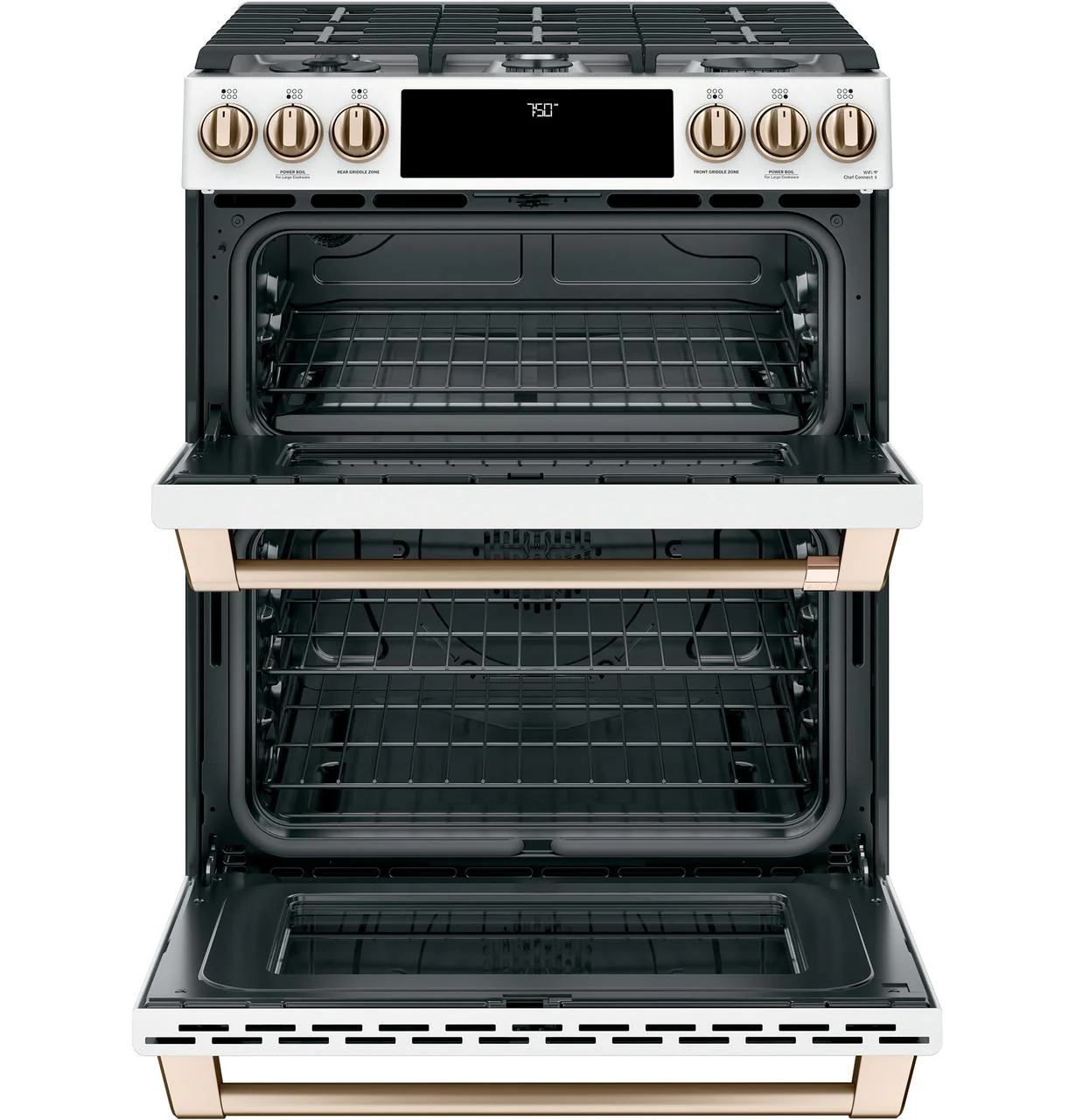 Cafe CGS750P4MW2 CAF(EBACK)™ 30" Smart Slide-In, Front-Control, Gas Double-Oven Range with Convection - Image 9