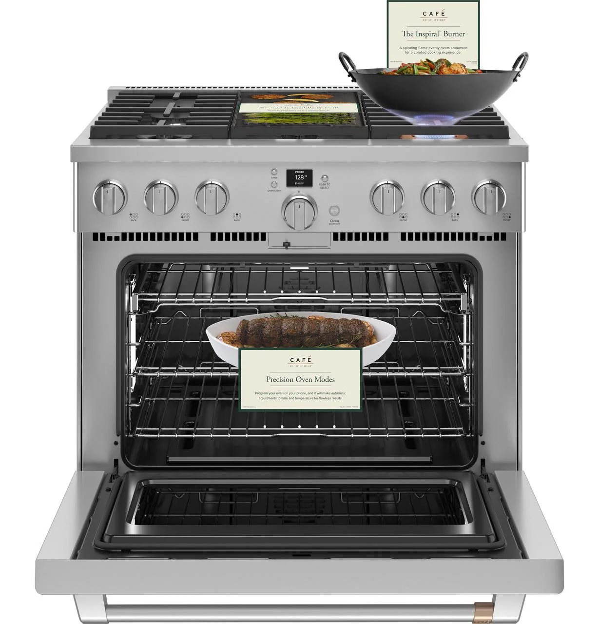 Cafe CGY366P2TS1 CAF(EBACK)™ 36" Smart All-Gas Commercial-Style Range with 6 Burners (Natural Gas) - Image 17