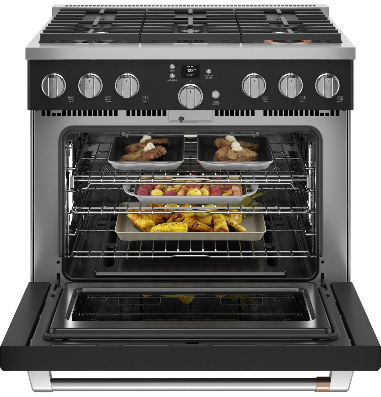 Cafe CGY366P3TD1 CAF(EBACK)™ 36" Smart All-Gas Commercial-Style Range with 6 Burners (Natural Gas) - Image 4