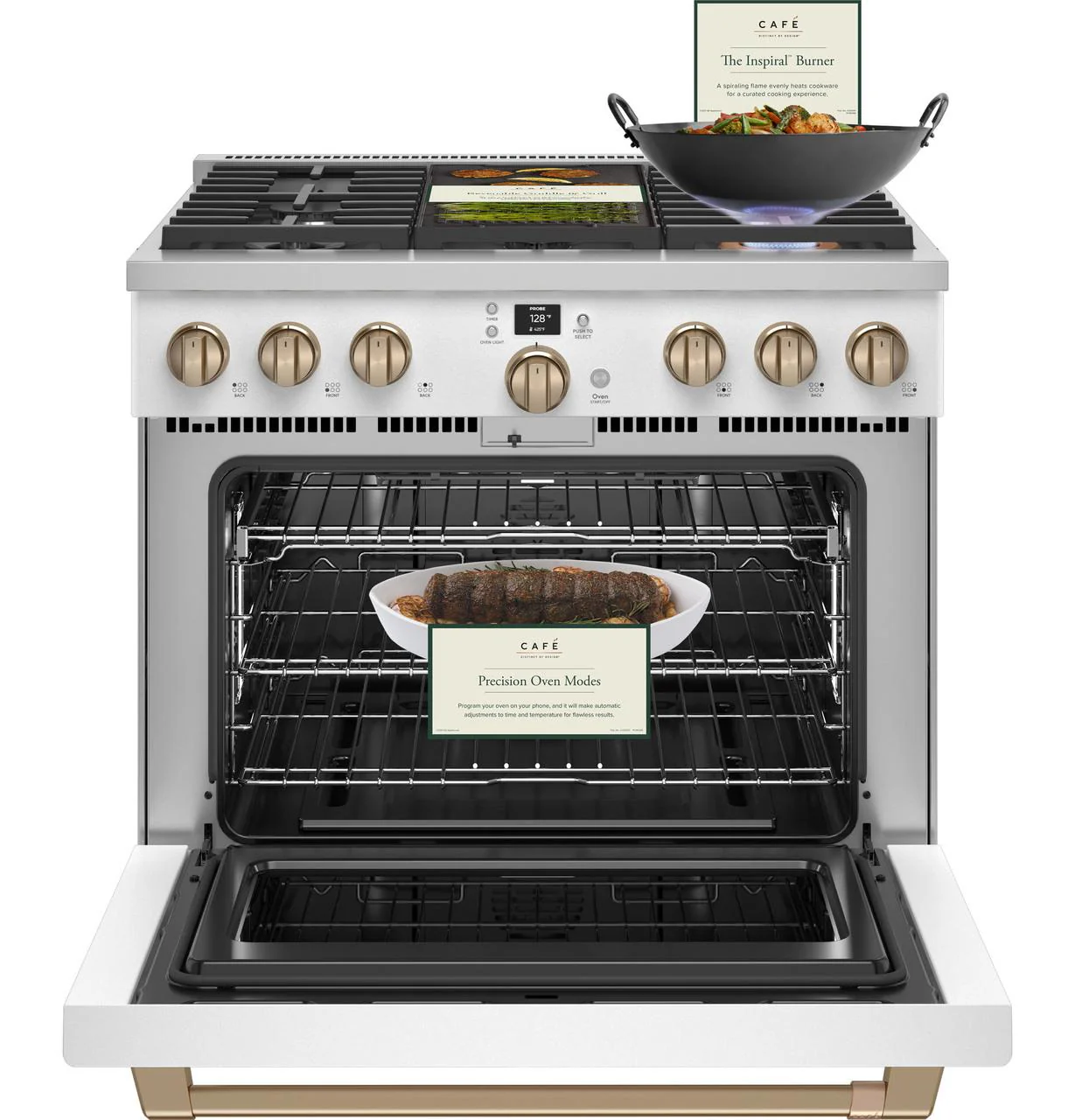 Cafe CGY366P4TW2 CAF(EBACK)™ 36" Smart All-Gas Commercial-Style Range with 6 Burners (Natural Gas) - Image 21
