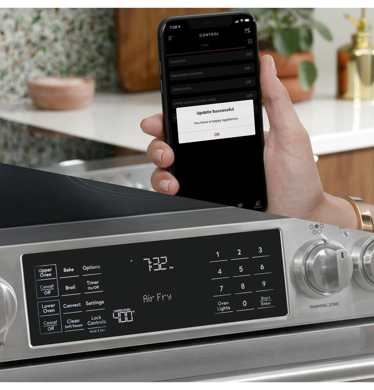 Cafe CHS900P4MW2 CAF(EBACK)™ 30" Smart Slide-In, Front-Control, Induction and Convection Range with Warming Drawer - Image 16
