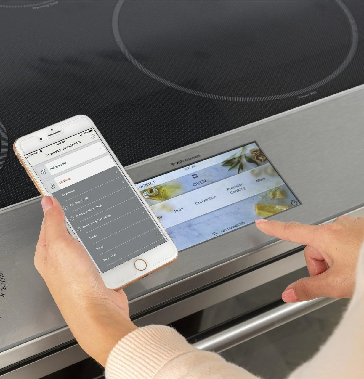 Cafe CHS90XM2NS5 CAF(EBACK)™ 30" Smart Slide-In, Front-Control, Induction and Convection Range with In-Oven Camera in Platinum Glass - Image 14
