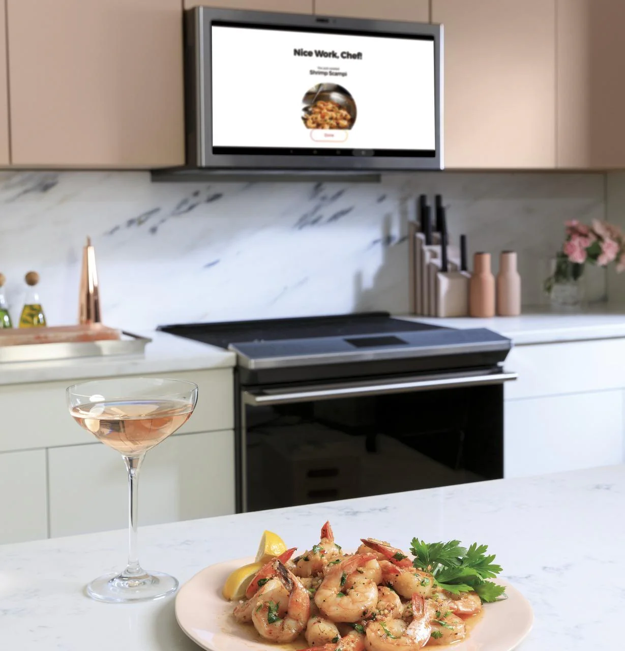 Cafe CHS90XM2NS5 CAF(EBACK)™ 30" Smart Slide-In, Front-Control, Induction and Convection Range with In-Oven Camera in Platinum Glass - Image 17