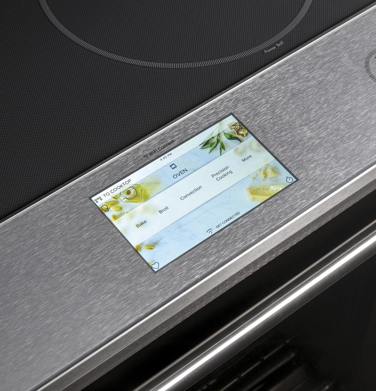 Cafe CHS90XM2NS5 CAF(EBACK)™ 30" Smart Slide-In, Front-Control, Induction and Convection Range with In-Oven Camera in Platinum Glass - Image 24