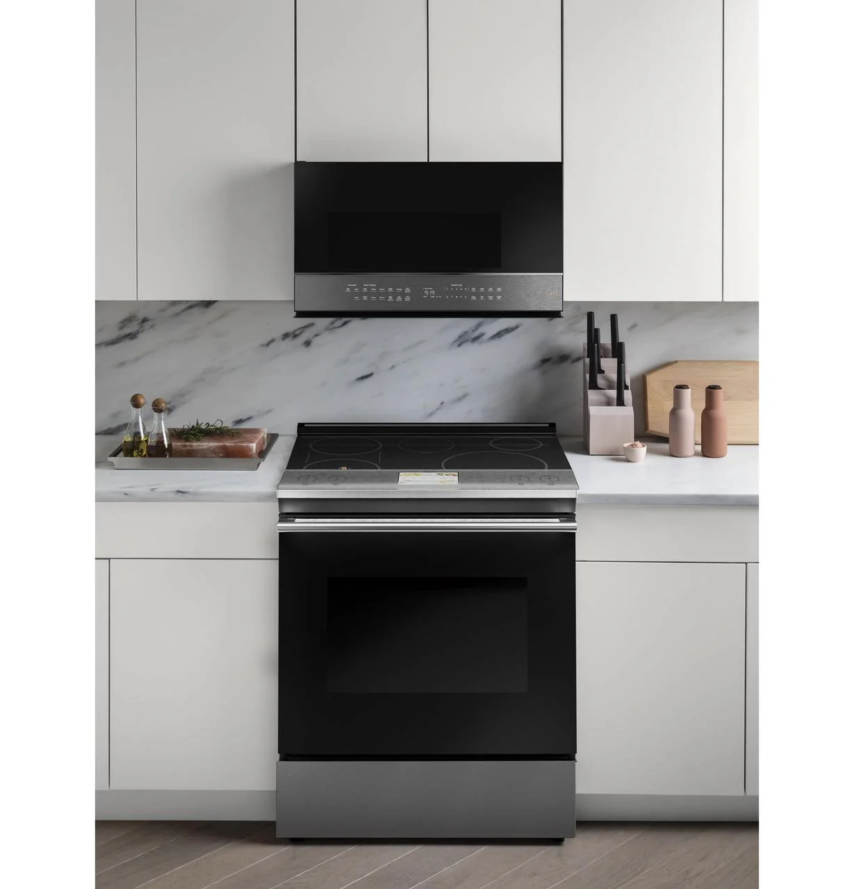 Cafe CHS90XM2NS5 CAF(EBACK)™ 30" Smart Slide-In, Front-Control, Induction and Convection Range with In-Oven Camera in Platinum Glass - Image 6