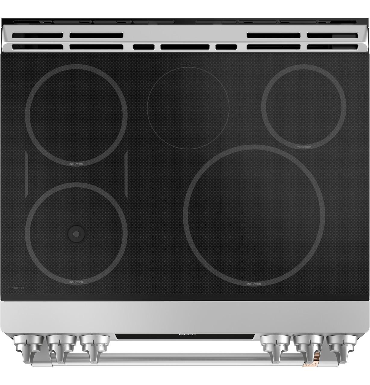 Cafe CHS90XP2MS1 CAF(EBACK)™ 30" Smart Slide-In, Front-Control, Induction and Convection Range with In-Oven Camera - Image 2