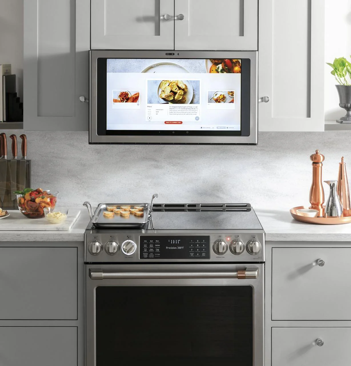 Cafe CHS90XP2MS1 CAF(EBACK)™ 30" Smart Slide-In, Front-Control, Induction and Convection Range with In-Oven Camera - Image 20