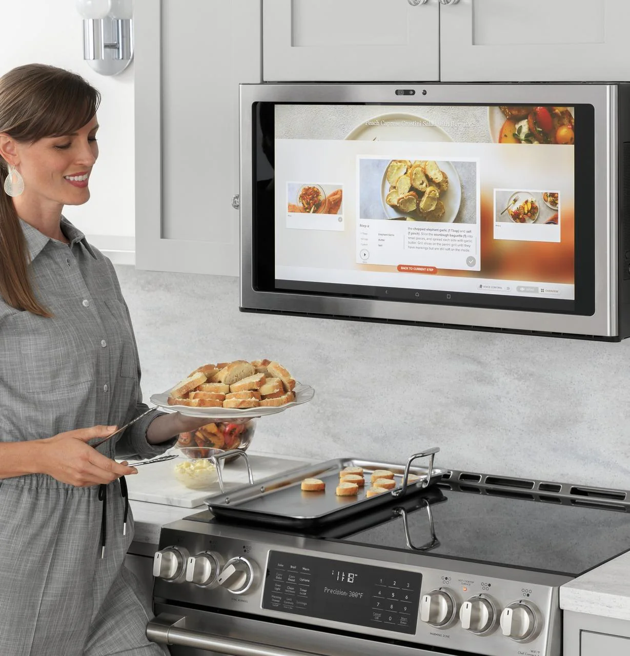 Cafe CHS90XP2MS1 CAF(EBACK)™ 30" Smart Slide-In, Front-Control, Induction and Convection Range with In-Oven Camera - Image 22