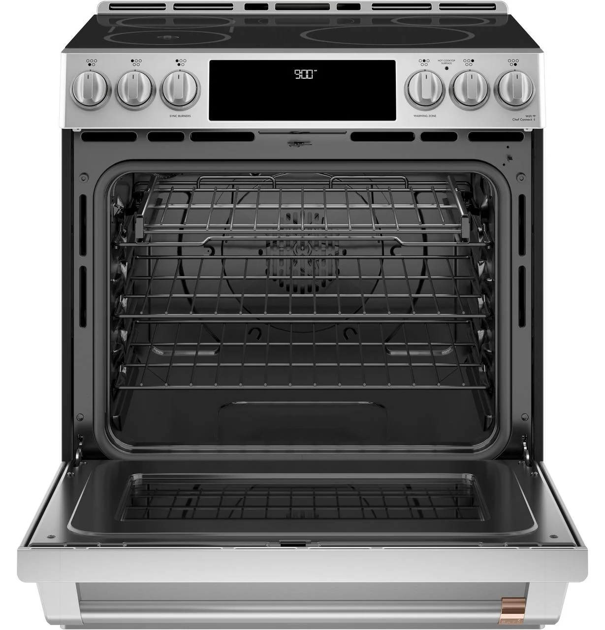 Cafe CHS90XP2MS1 CAF(EBACK)™ 30" Smart Slide-In, Front-Control, Induction and Convection Range with In-Oven Camera - Image 3