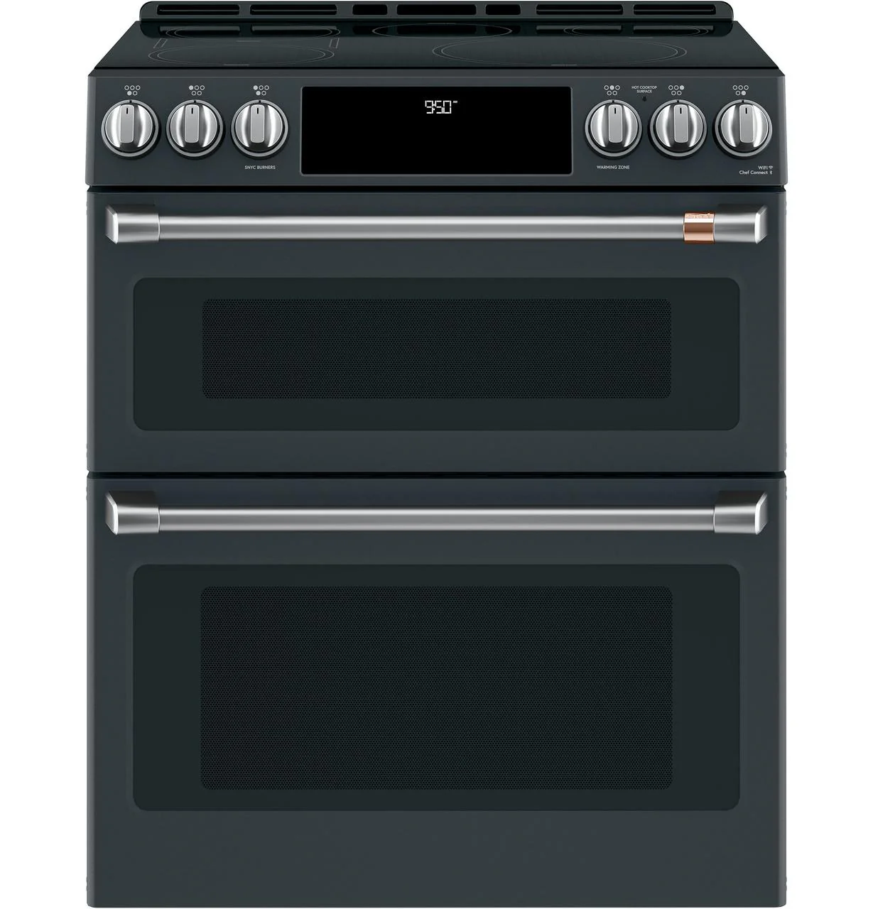 Cafe CHS950P3MD1 CAF(EBACK)™ 30" Smart Slide-In, Front-Control, Induction and Convection Double-Oven Range
