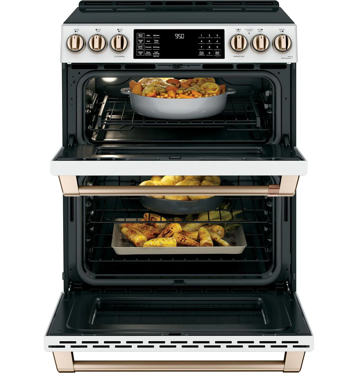Cafe CHS950P4MW2 CAF(EBACK)™ 30" Smart Slide-In, Front-Control, Induction and Convection Double-Oven Range - Image 6