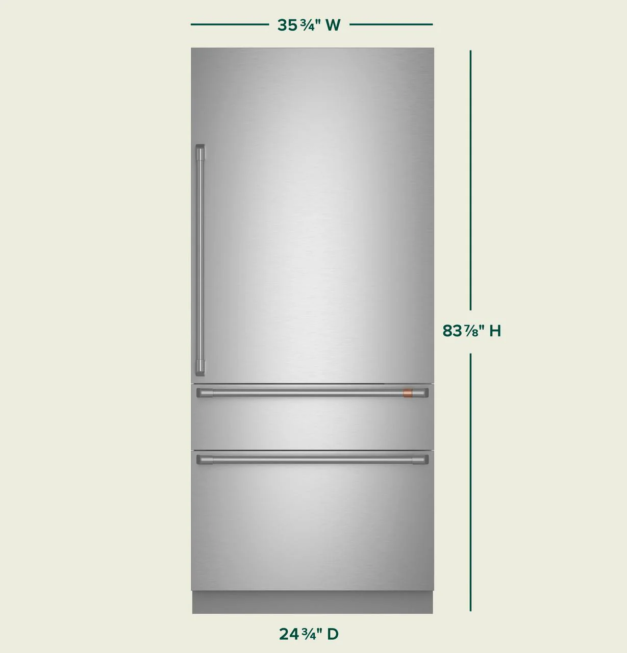 Cafe CIC36RP2VS1 CAF(EBACK)™ 36" Integrated Bottom-Freezer Refrigerator - Image 13