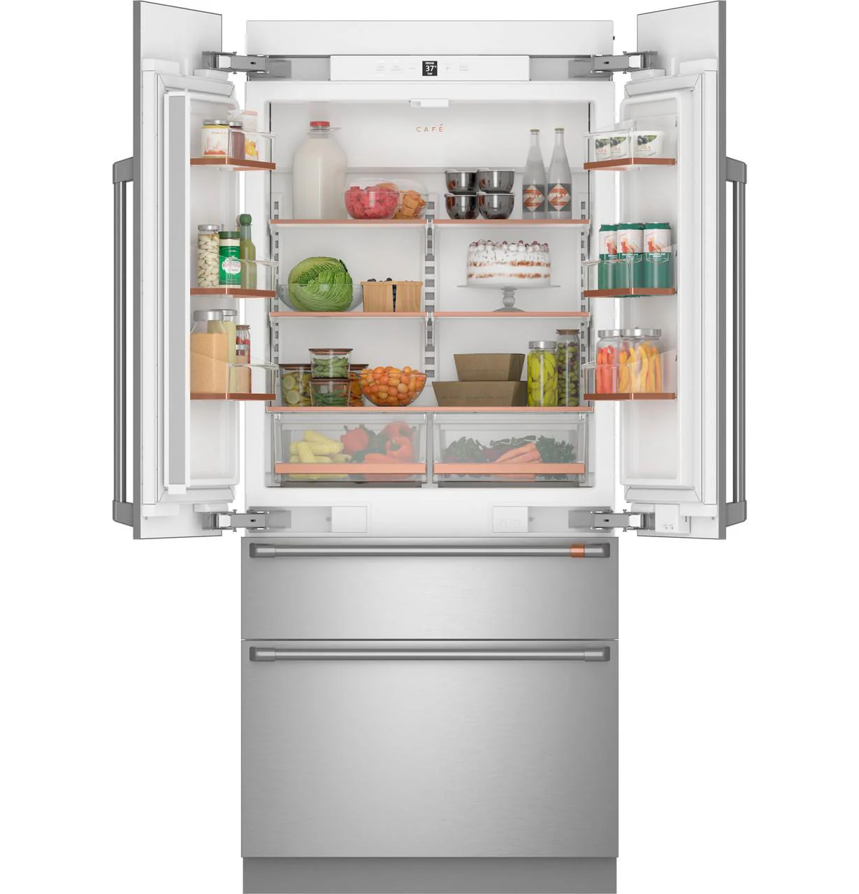 Cafe CIP36NP2VS1 CAF(EBACK)™ 36" Integrated French-Door Refrigerator - Image 3