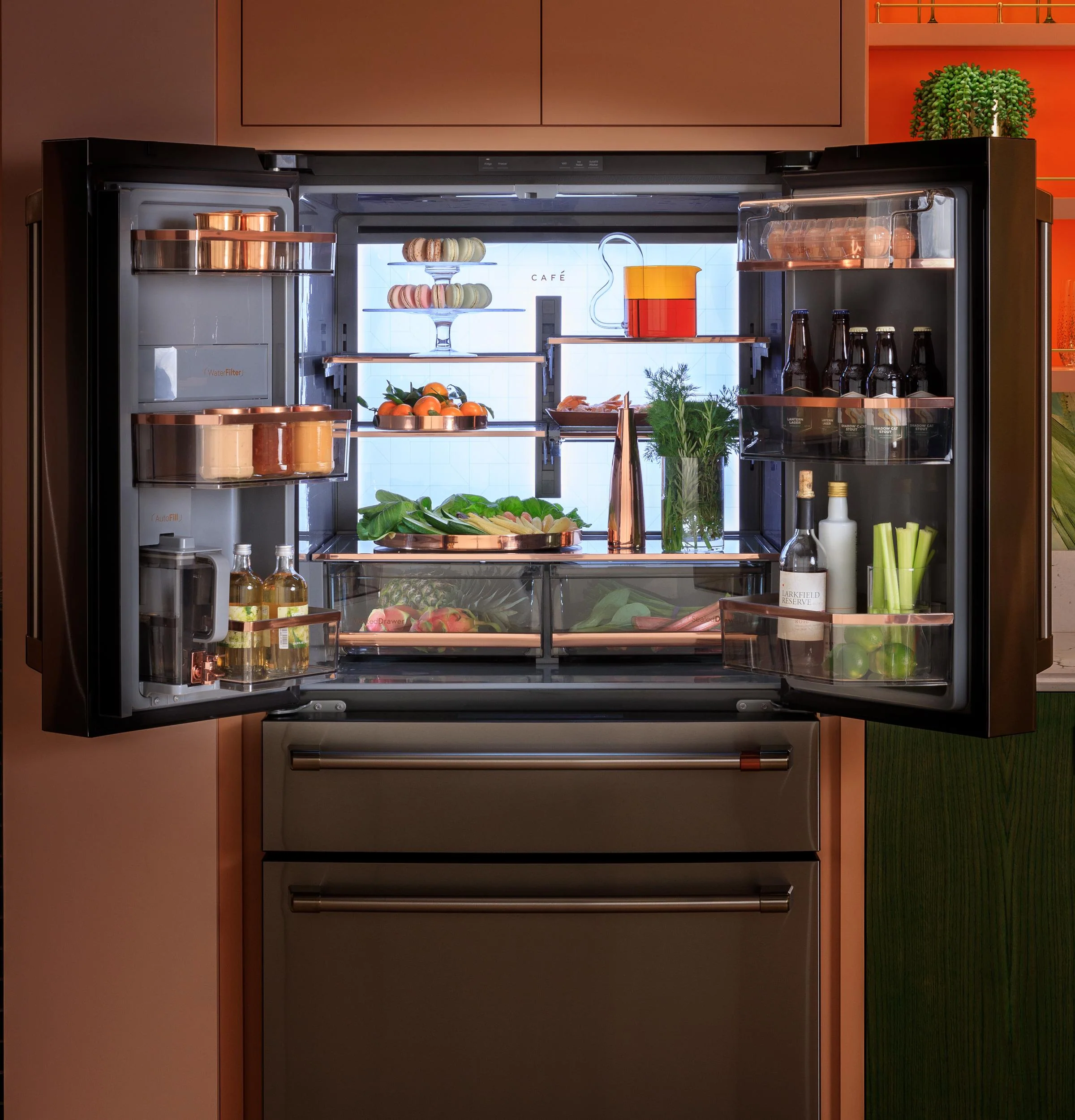 Cafe CJE23DP3WD1 CAF(EBACK)™ ENERGY STAR® 23.2 Cu. Ft. Smart Counter-Depth 4-Door French-Door Refrigerator With Dual-Dispense AutoFill Pitcher - Image 20