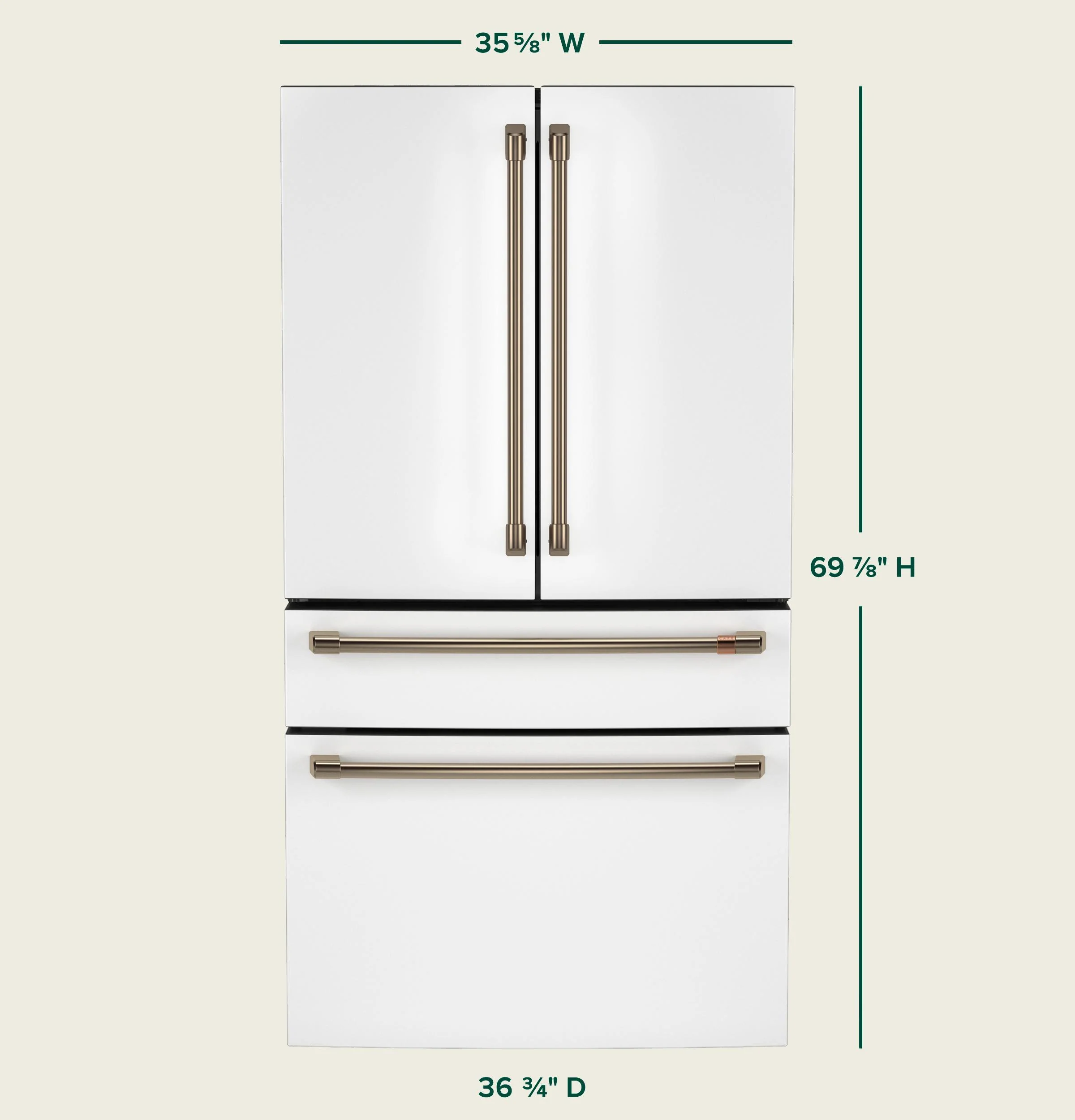 Cafe CJE23DP4WW2 CAF(EBACK)™ ENERGY STAR® 23.2 Cu. Ft. Smart Counter-Depth 4-Door French-Door Refrigerator With Dual-Dispense AutoFill Pitcher - Image 26
