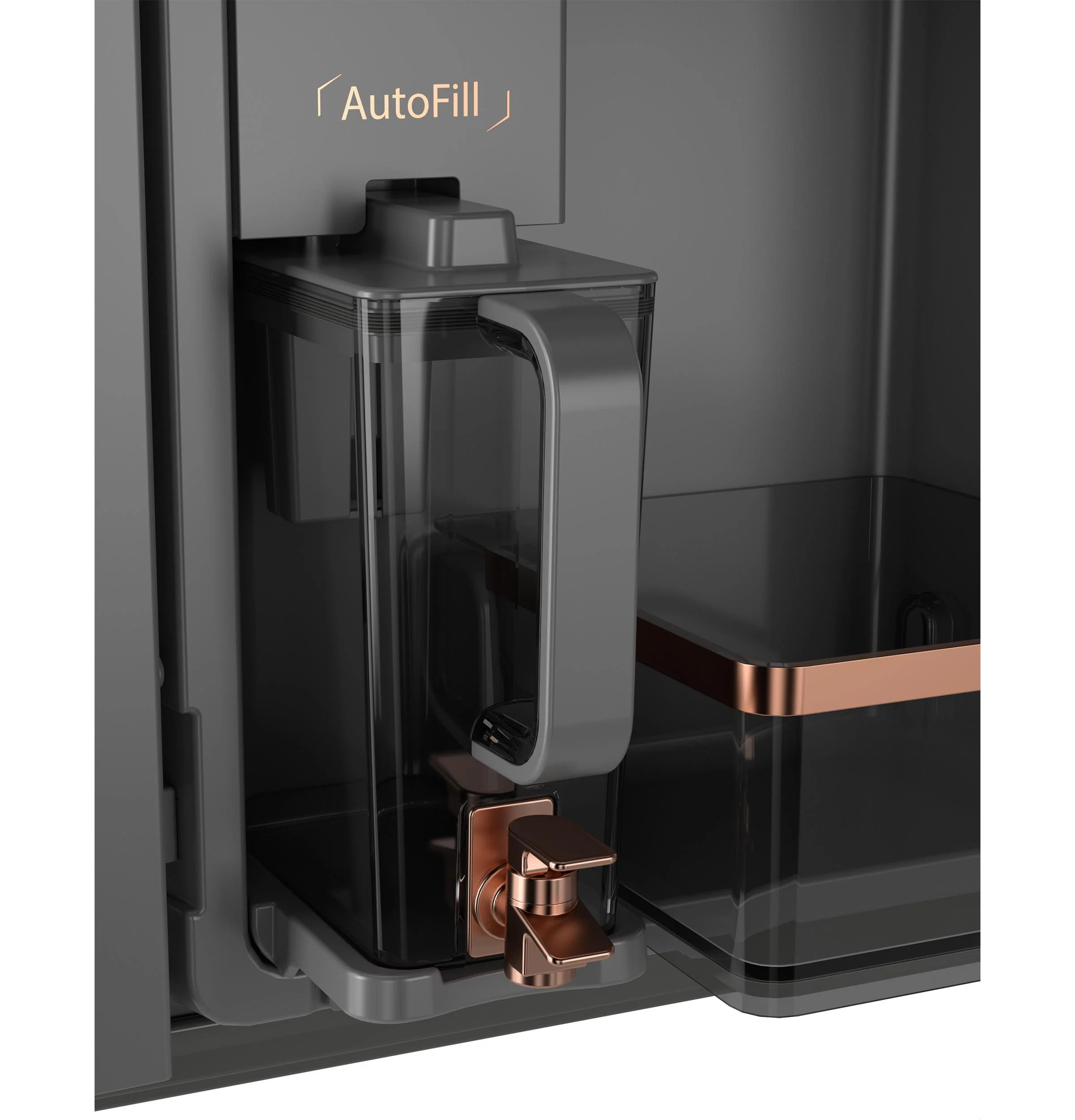Cafe CJE23DP4WW2 CAF(EBACK)™ ENERGY STAR® 23.2 Cu. Ft. Smart Counter-Depth 4-Door French-Door Refrigerator With Dual-Dispense AutoFill Pitcher - Image 9