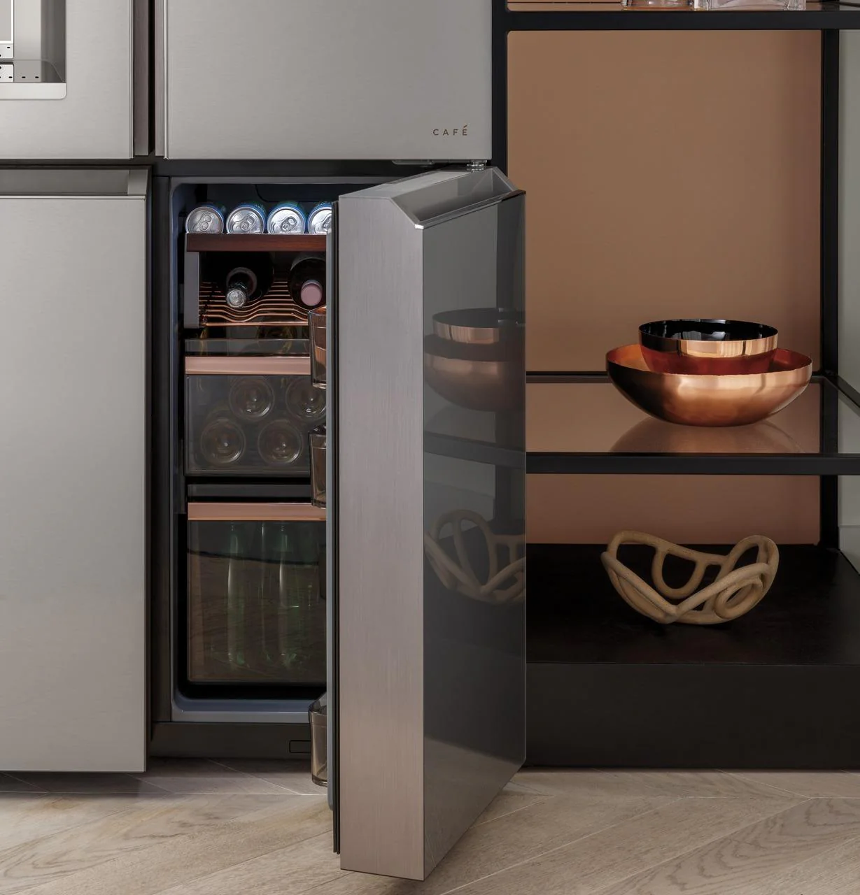 Caf(eback)™ ENERGY STAR® 27.4 Cu. Ft. Smart Quad-Door Refrigerator in Platinum Glass - Image 19