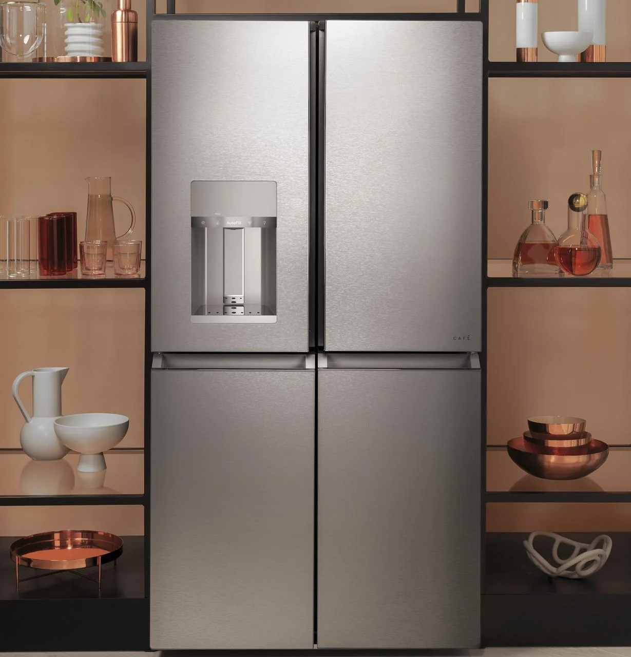 Caf(eback)™ ENERGY STAR® 27.4 Cu. Ft. Smart Quad-Door Refrigerator in Platinum Glass - Image 21