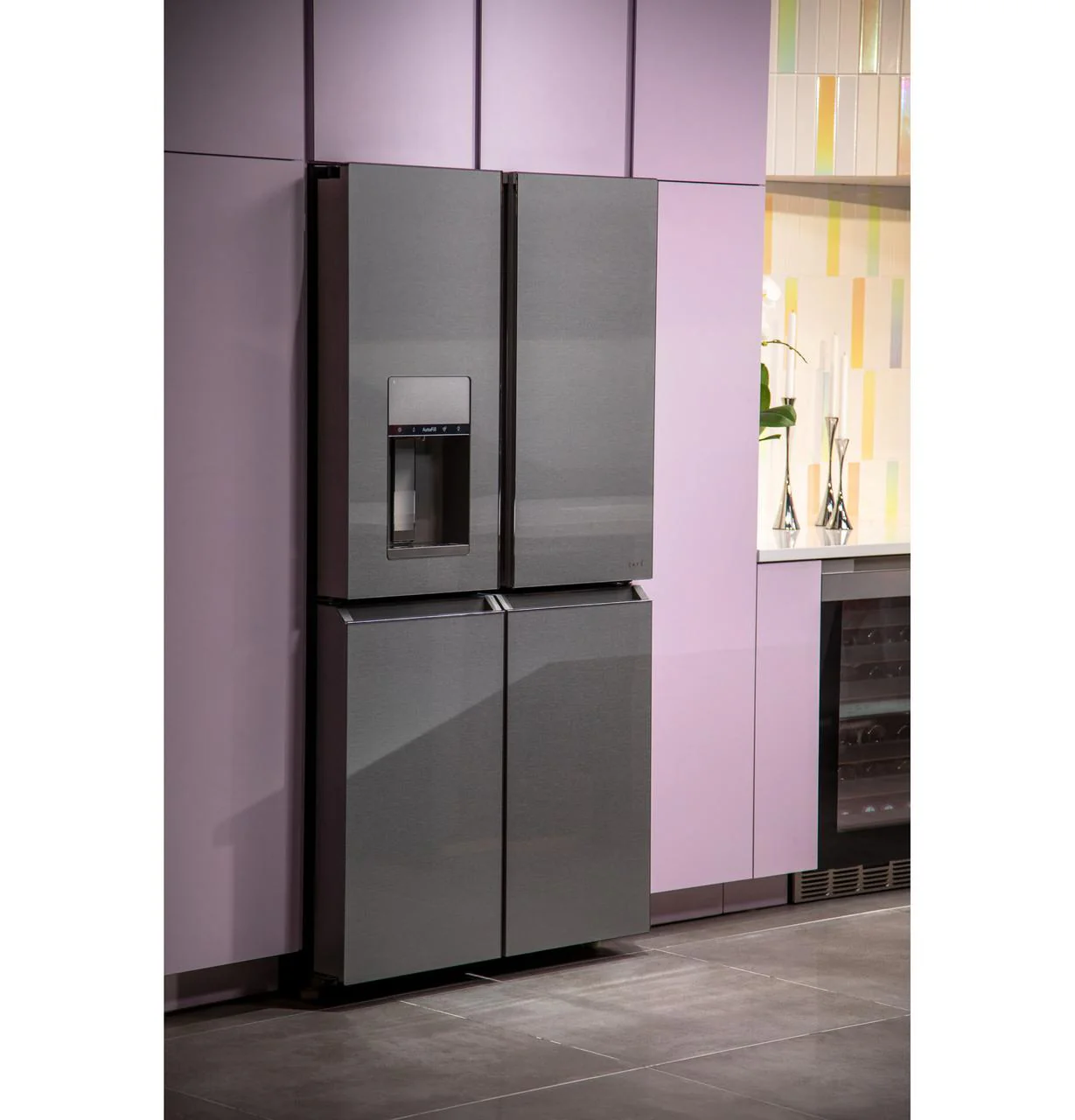 Caf(eback)™ ENERGY STAR® 27.4 Cu. Ft. Smart Quad-Door Refrigerator in Platinum Glass - Image 23