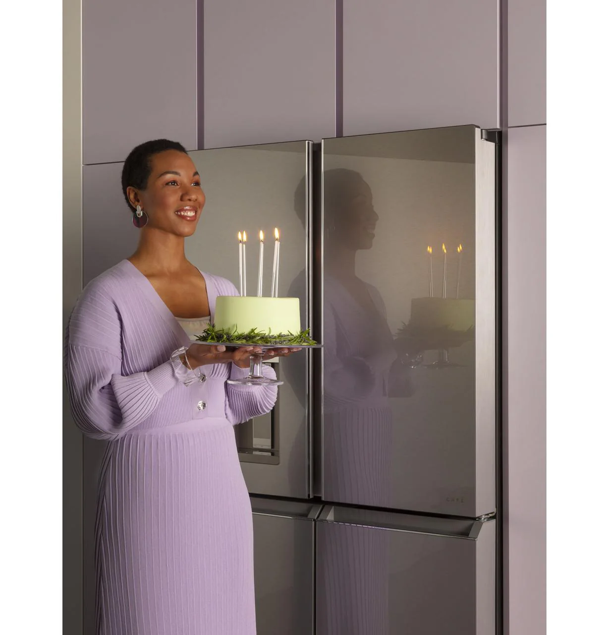 Caf(eback)™ ENERGY STAR® 27.4 Cu. Ft. Smart Quad-Door Refrigerator in Platinum Glass - Image 29