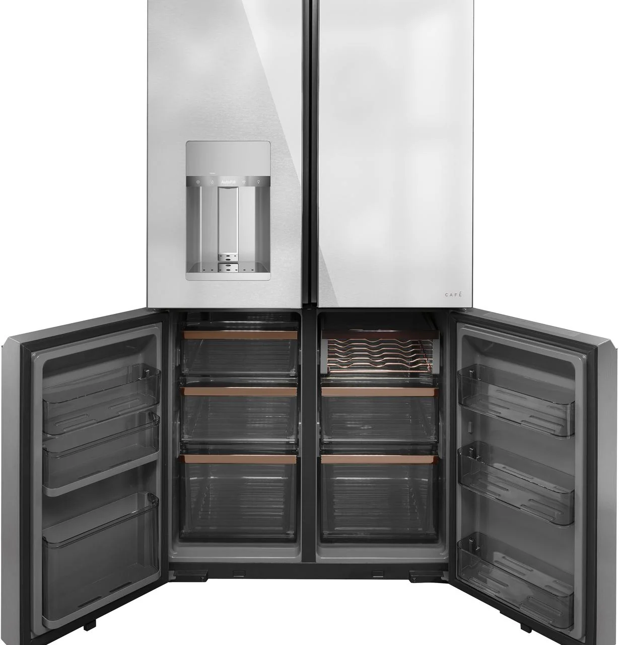 Caf(eback)™ ENERGY STAR® 27.4 Cu. Ft. Smart Quad-Door Refrigerator in Platinum Glass - Image 6