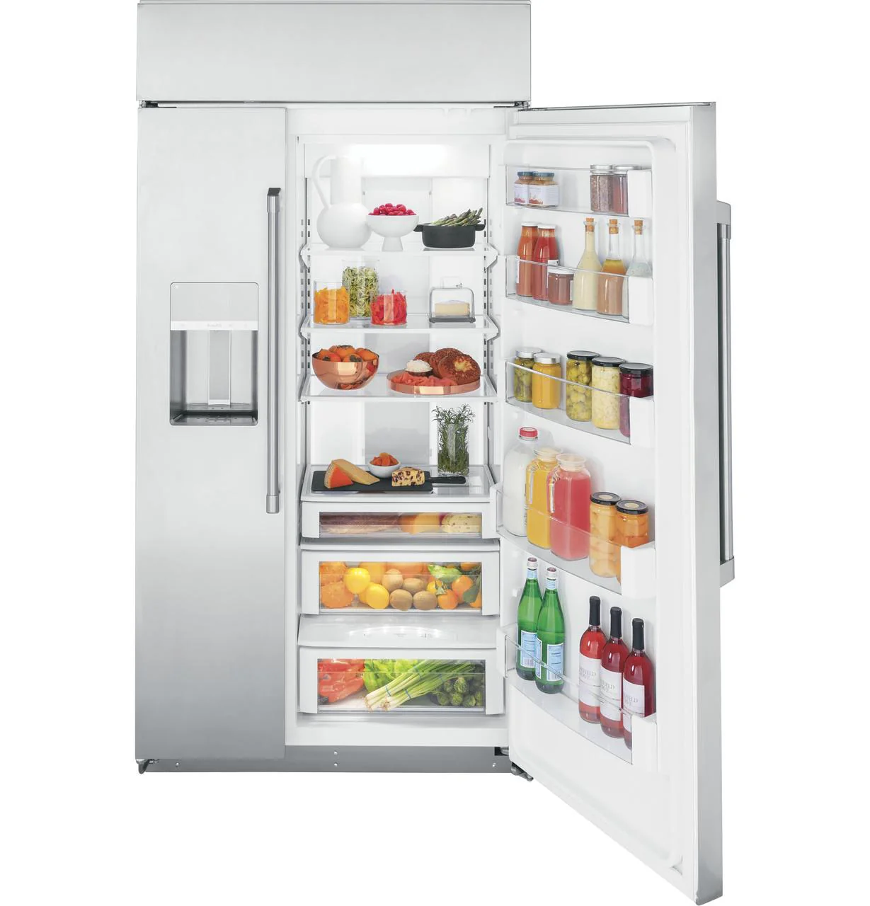 Cafe CSB42YP2RS1 CAF(EBACK)™ 42" Smart Built-In Side-by-Side Refrigerator with Dispenser - Image 5