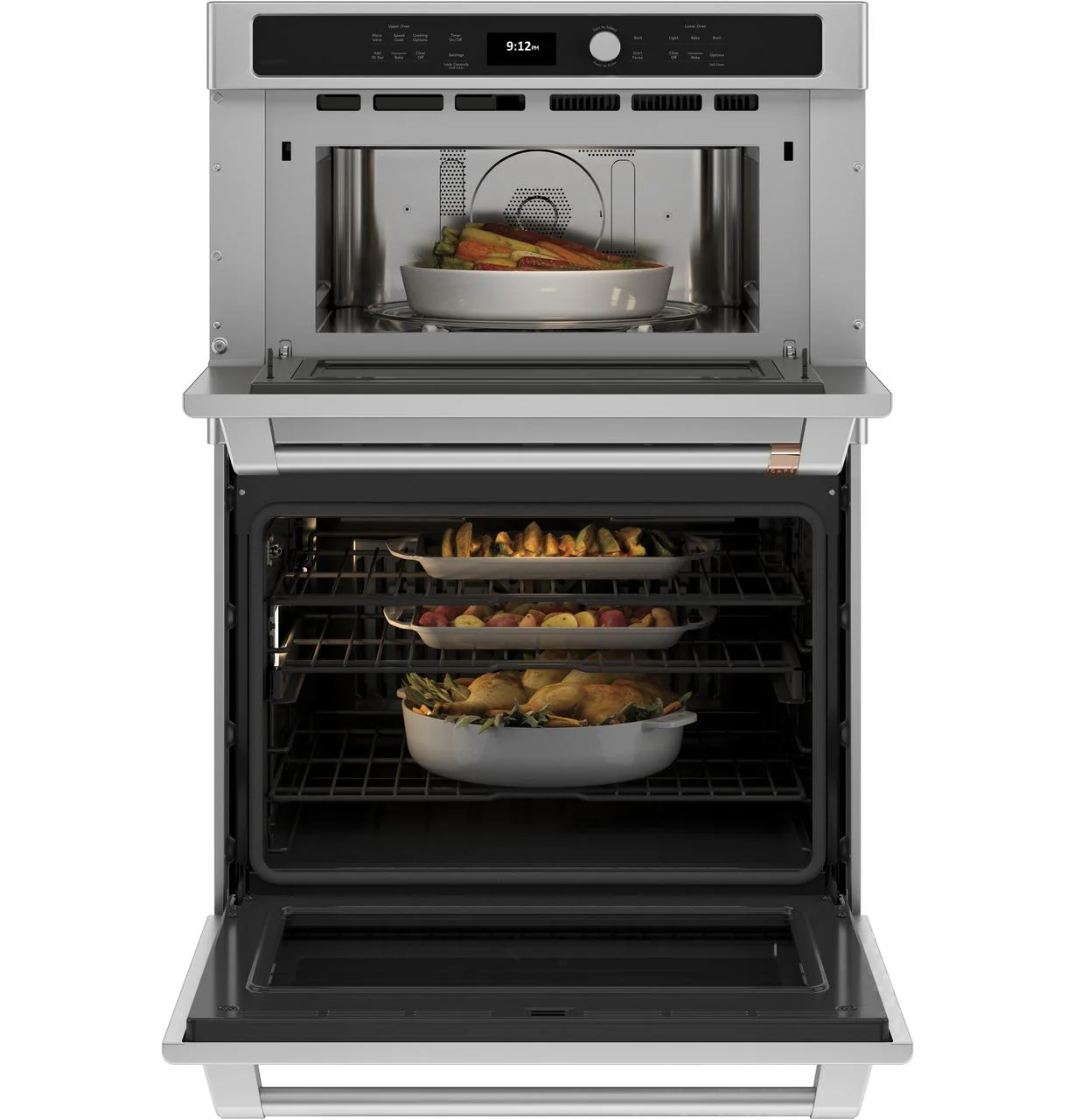 Cafe CTC912P2NS1 CAF(EBACK)™ 30 in. Combination Double Wall Oven with Convection and Advantium® Technology - Image 3