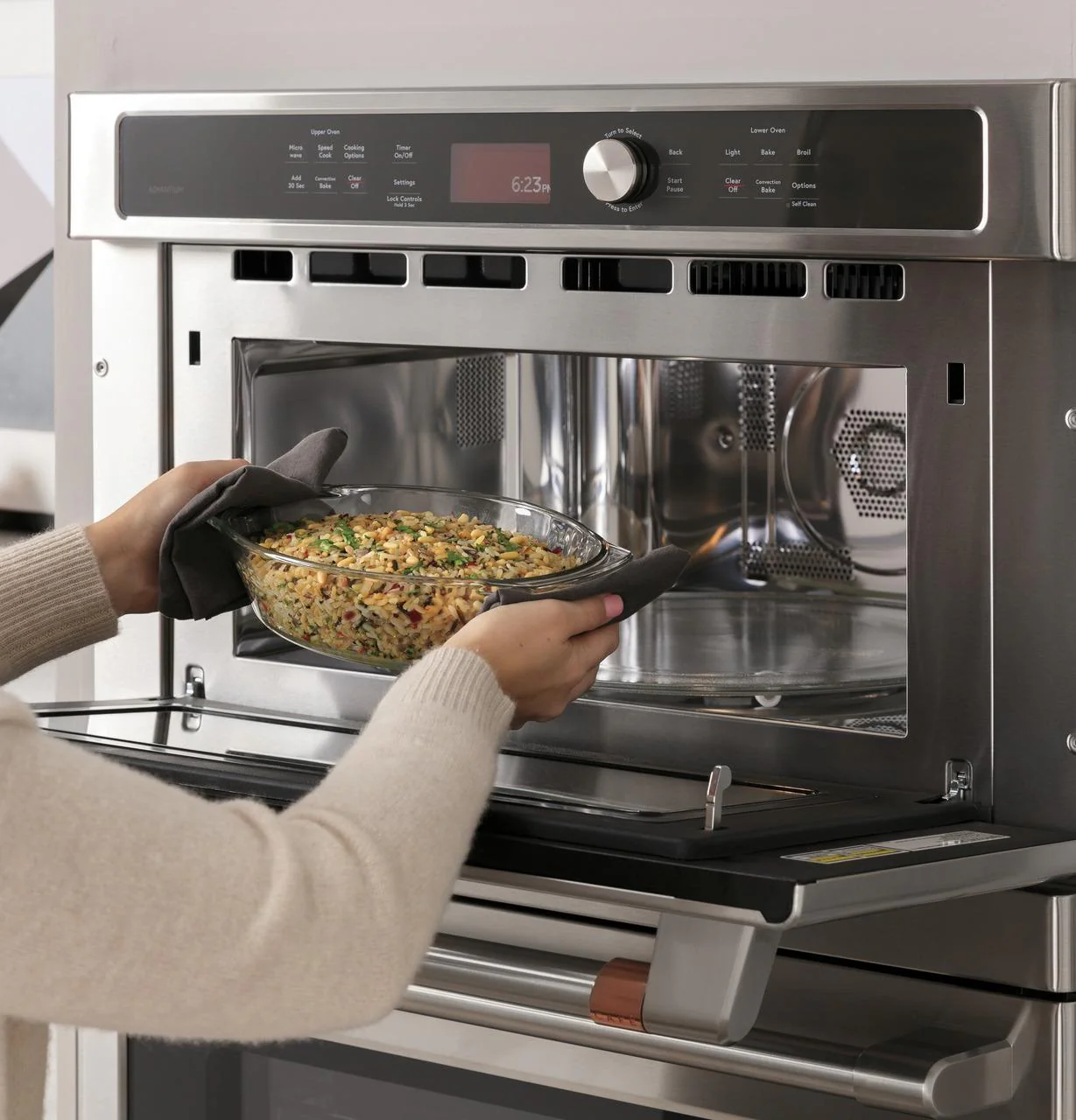 Cafe CTC912P2NS1 CAF(EBACK)™ 30 in. Combination Double Wall Oven with Convection and Advantium® Technology - Image 8